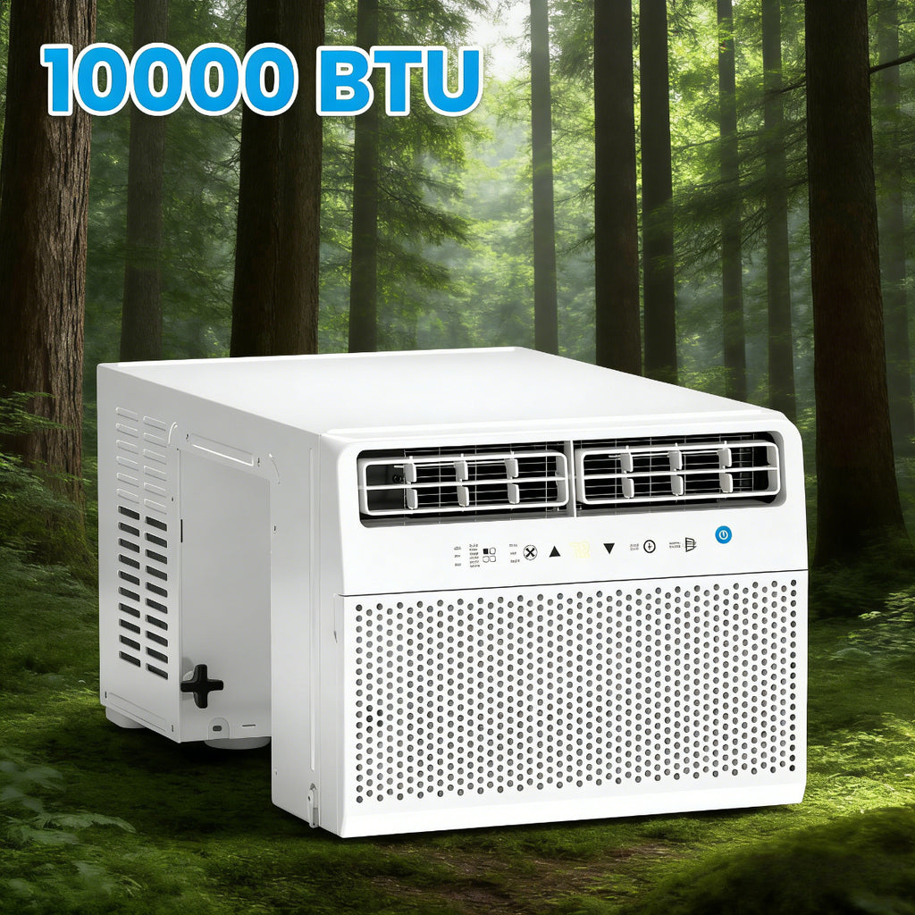 3-in-1 Window Air Conditioner (5,000/10,000 BTU) – Fast Cooling & Dehumidifier with 24H Timer