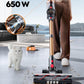 Cordless Vacuum Cleaner, 650W 55KPA 70 Mins Runtime Self-Standing Vacuum Cleaners for Home, Stick Vacuum with Charging Dock Station Removable Battery, Handheld Vacuum for Pet Hair/Carpet/Floor