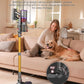 UNINELL HOME Cordless Vacuum Cleaner, 50000Pa 580W 70Mins Vacuum Cleaners for Home,Anti-Tangle Stick Vacuum Self-Standing, Handheld Vacuum Rechargeable for Pet Hair/Carpet/Floor,LED Display