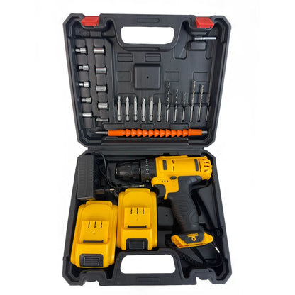 Home Hardware Tool Set Portable Cordless Drill Multifunction Electric Impact Drills Rechargeable Battery Power Screwdriver Kits