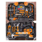 China Factory Household Tools 120 Pieces Portable Electric Drill Tool Set Woodworking Multifunctional Hardware Tool Cordless Set